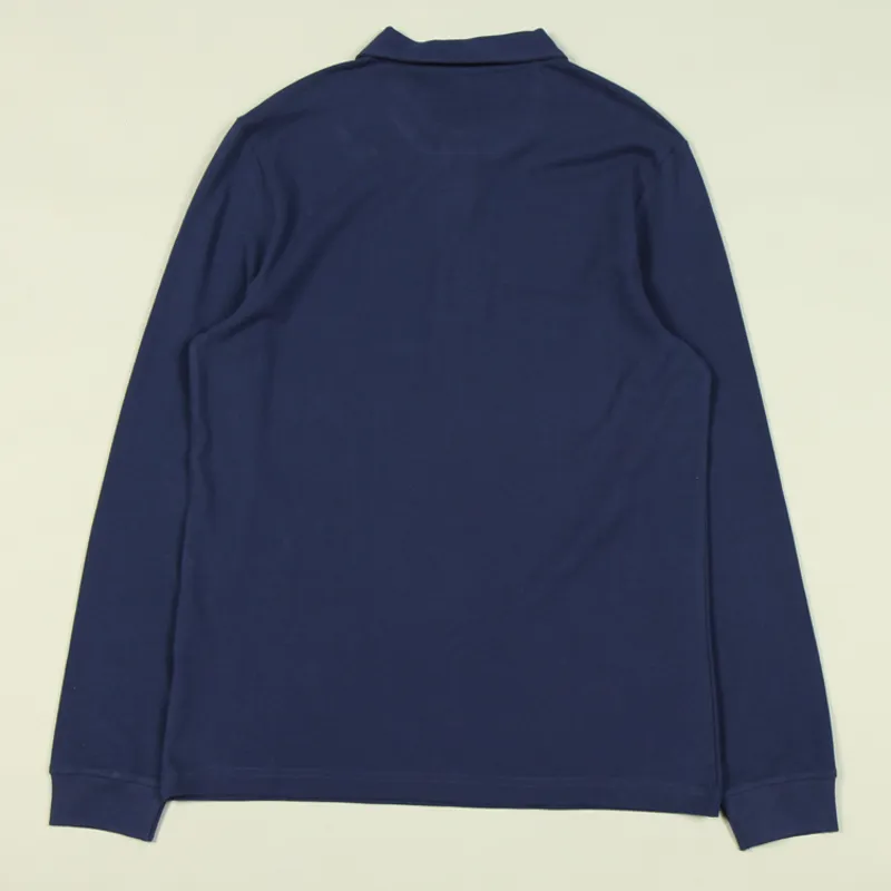 Farah Haslam LS Polo Shirt - Rich Indigo-2